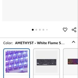 Higround Crystal Opal Basecamp 65% Mechanical USB Wired Gaming Keyboard, Silent Glacier Switches 