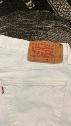 Levi's 501 White Jeans W34 L34 35$ or best offer