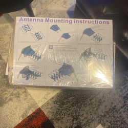 Amplified Outdoor HDTV Antenna With Pole 