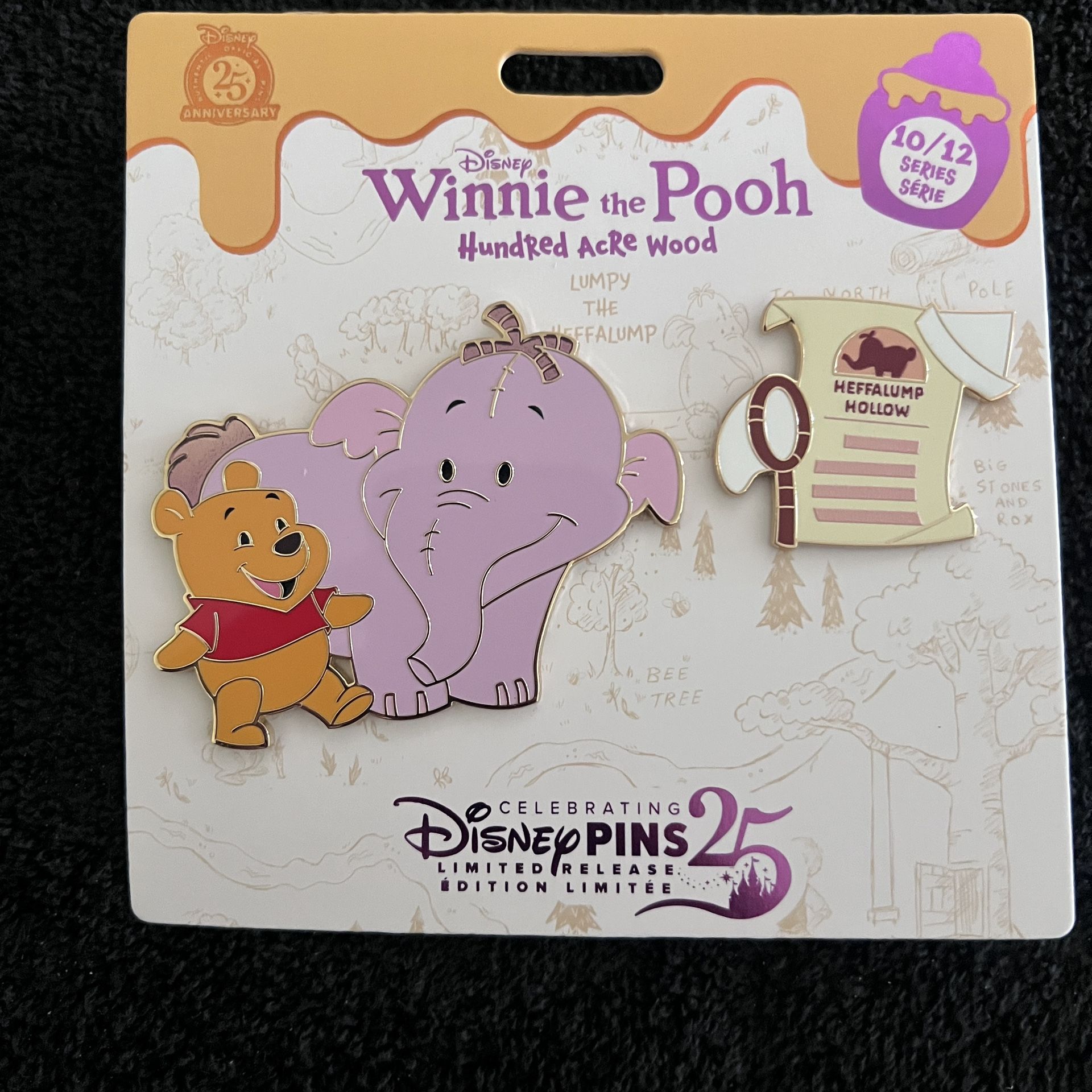 Disney Winnie The pooh and Heffalump Pin Set 10/12 Release 