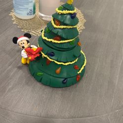 Disneyland Mickey Mouse Christmas tree light up popcorn bucket 