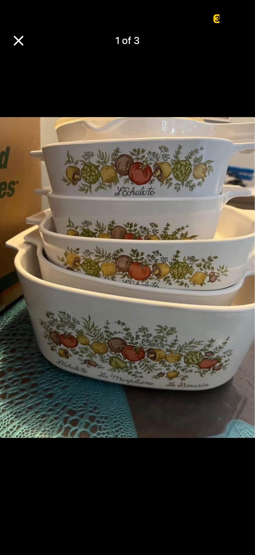 Cookware Vintage Corning Ware A-2-hB 2 Quart La Marjolaine Corningware Bake Dish