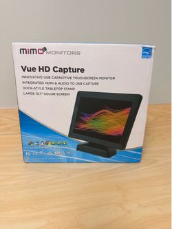 Mimo Vue 10.1" Capacitive Touch Display with HDMI capture, USB (UM-1080CP-B) Sealed