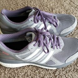 Adidas Womens Adizero Tempo 7 Running Gray Purple B22866 Lightweight Shoes Sz 7.5