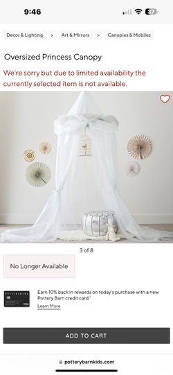 Princess Canopy Pottery Barn Oversized