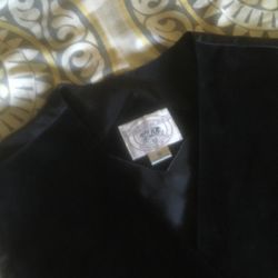 Black Suede Vest XL
