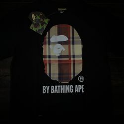 bathing ape x burberry size medium