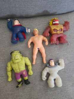 Stretch toys superman stretch armstrong buzz lightyear Frankenstein blazagon