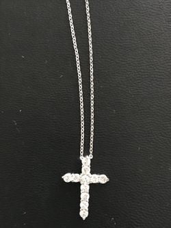 Sterling Silver & Crystal Necklace.