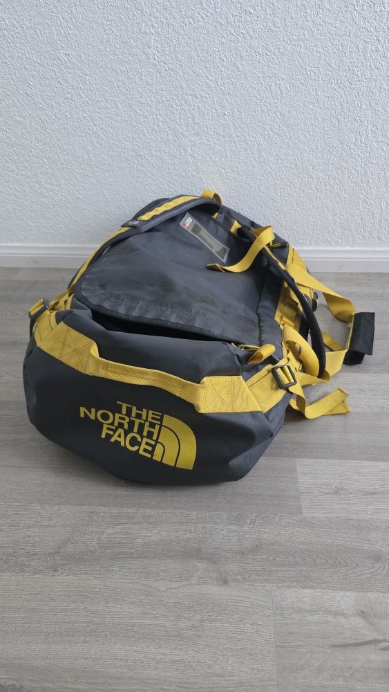 The North Face Travel Duffle Bag Grey Yellow