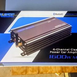 Impulse Bluetooth 1600 Watts 4 Ch Class D Amplifier Brand New In The Box 