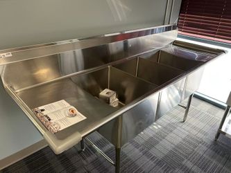 3 Compartment sink 