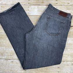 2010 Vintage Banana Republic Mens Size 36x32 Black Jeans - Zip Straight - READ