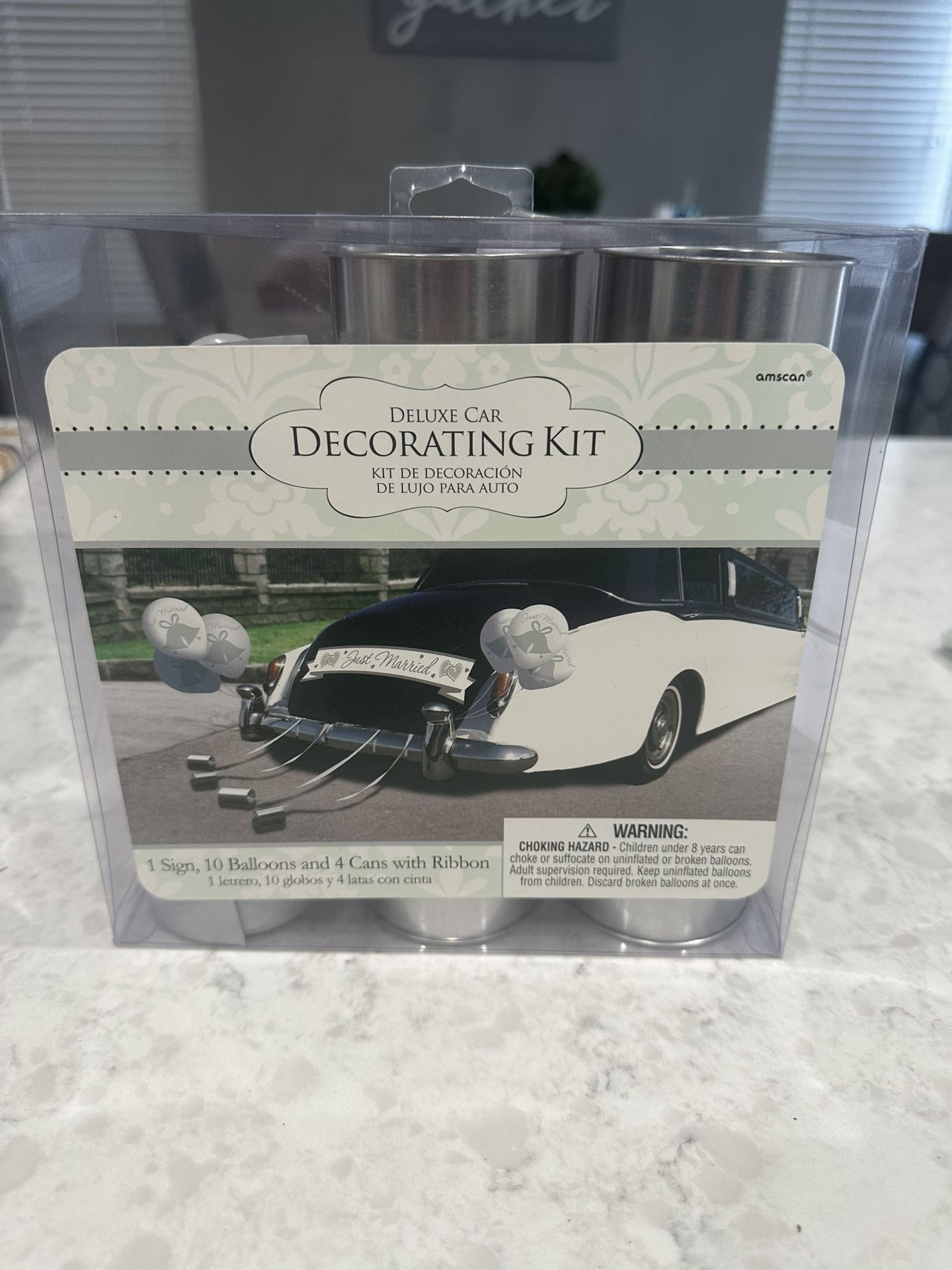 New Just Married Deluxe Car Decorating Kit