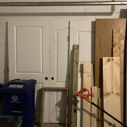 Solid Outdoor Doors (2 Included)