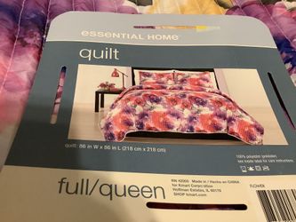 New Bedspead Quilt Full/Queen Pretty Spring/ Summer Colors To Brighten Up Your Bedroom