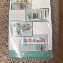 Supply shelf organizer for ribbons or anything else you want to hold for scrapbooking excellent condition