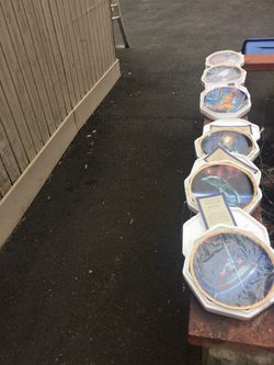 Star Trek collectible Hamilton plates new certificates worth over 500$ 250$cash 18 plates