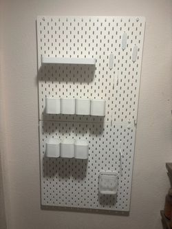 IKEA Skadis pegboard w/ attachments