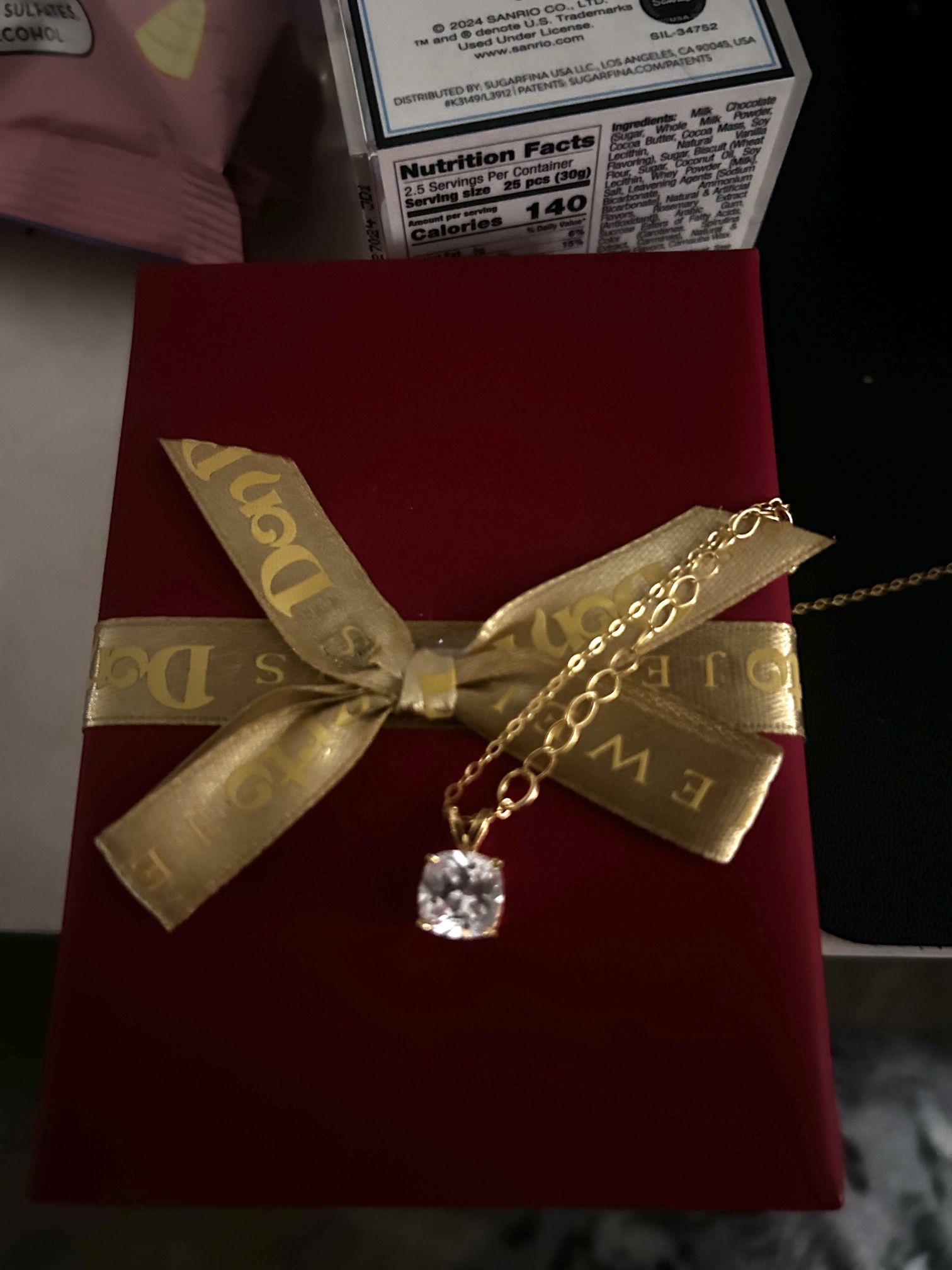 Gold Silver Diamond Necklace