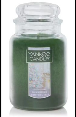 Yankee Candle Large Jar Candle 22 Oz  - SHIMMERING CHRISTMAS TREE