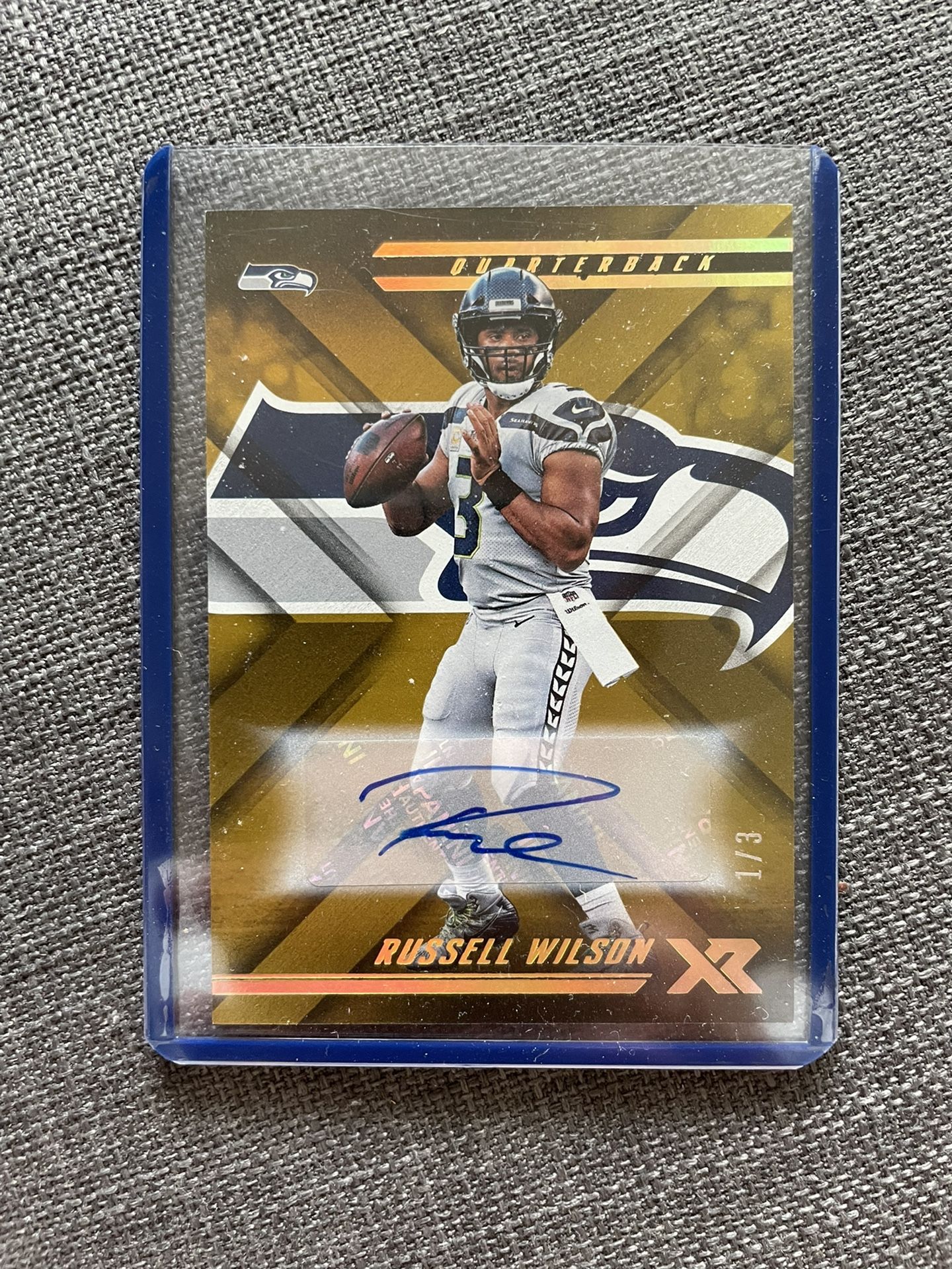Russell Wilson Autographed Football Cards