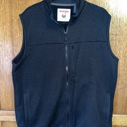 Wrangler Black Vest. Large 