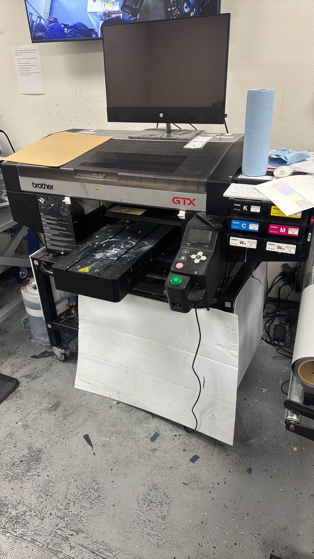 Brother GTX DTG. Machine