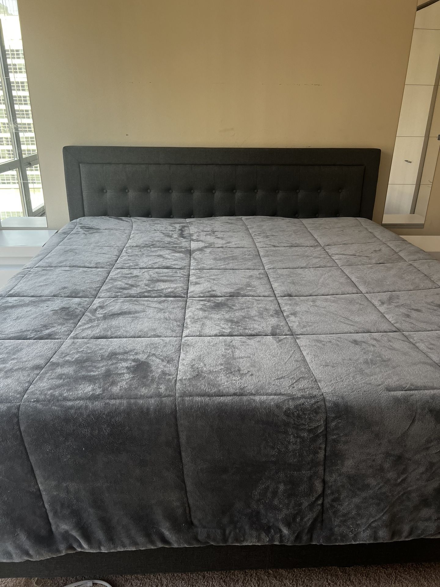 Bed Frame And Headboard - King