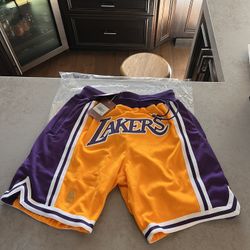 Authentic Lakers Just-Don Shorts
