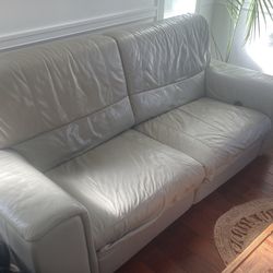 2 Piece Leather Couch Set