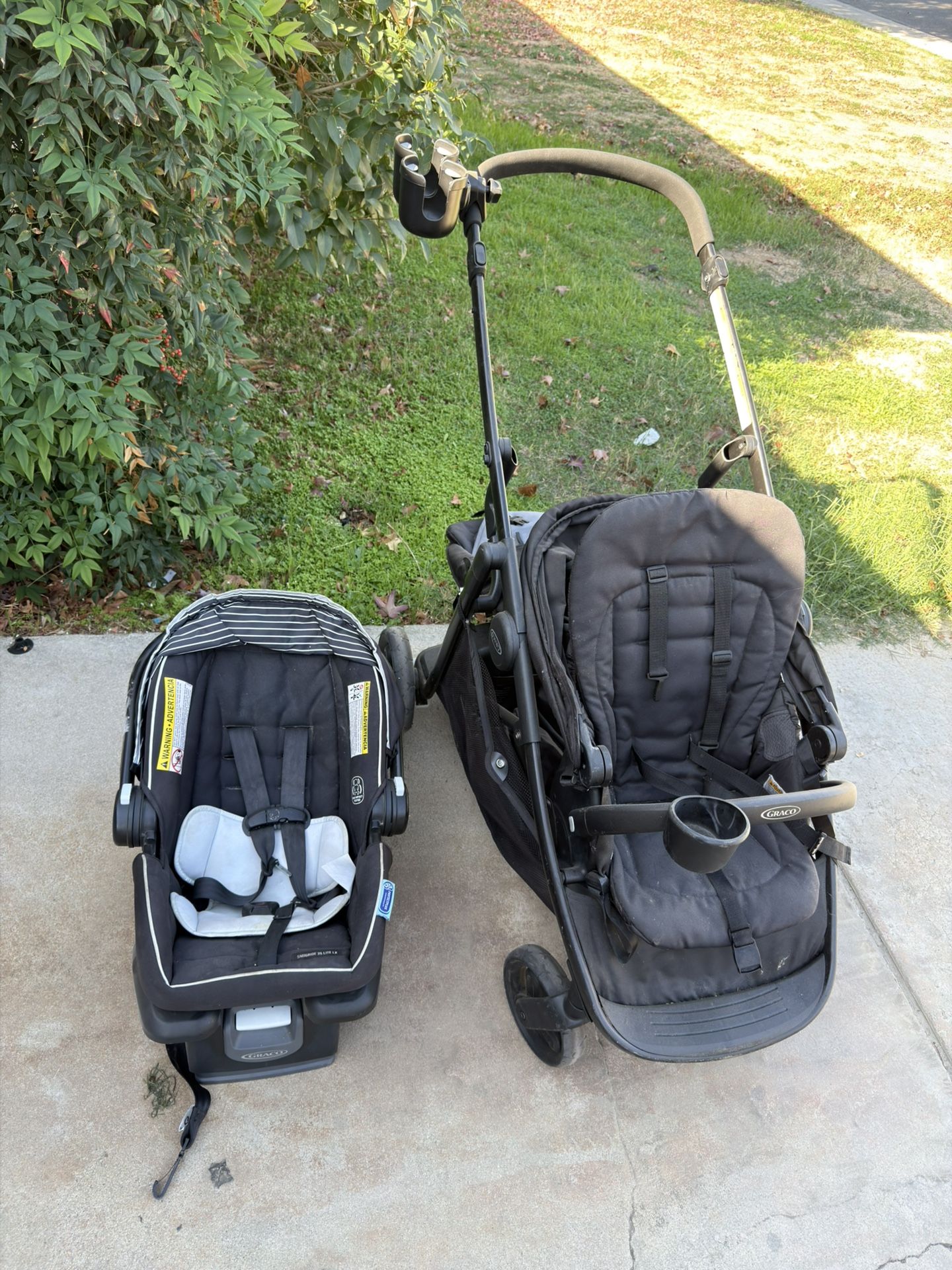 Graco Ready2Grow LX 2.0 Double Stroller + Infant Car Seat