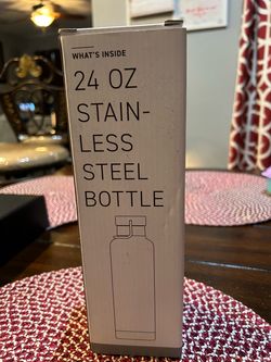 24 oz Stainless Steel Water Bottle