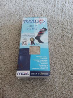 TravelSox Support sox Size L KHAKI New In Box