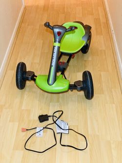 Rollplay 6V Flex Kart Powered Ride-On (grey & lime green)