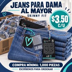 Lote de 1,000 jeans para dama – $3.50 c/u | $3,500 total