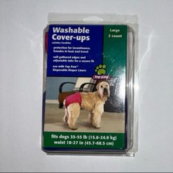 L Washable Dog coverup diaper