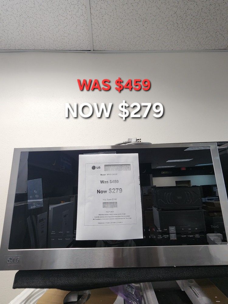 Smart 30 In W 2 Cu Over The Range Microwave With Easyclean 1000-Watt Print Proof Stainless Steel
