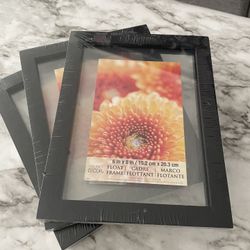 Set: 3 Studio Decor Float Frames - 6x8 inches