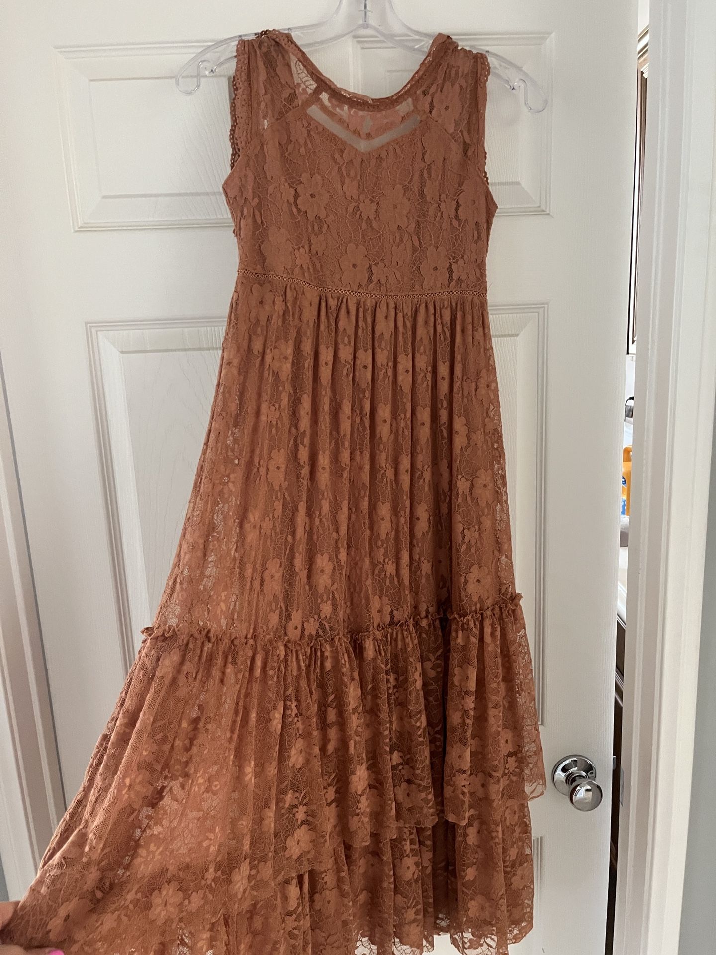 Beautiful Rust Color Maxi Dress Size 12
