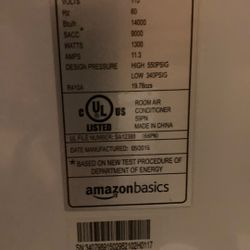 Amazon Basics Ac And Dehumidifier 1300 W 14,000brush