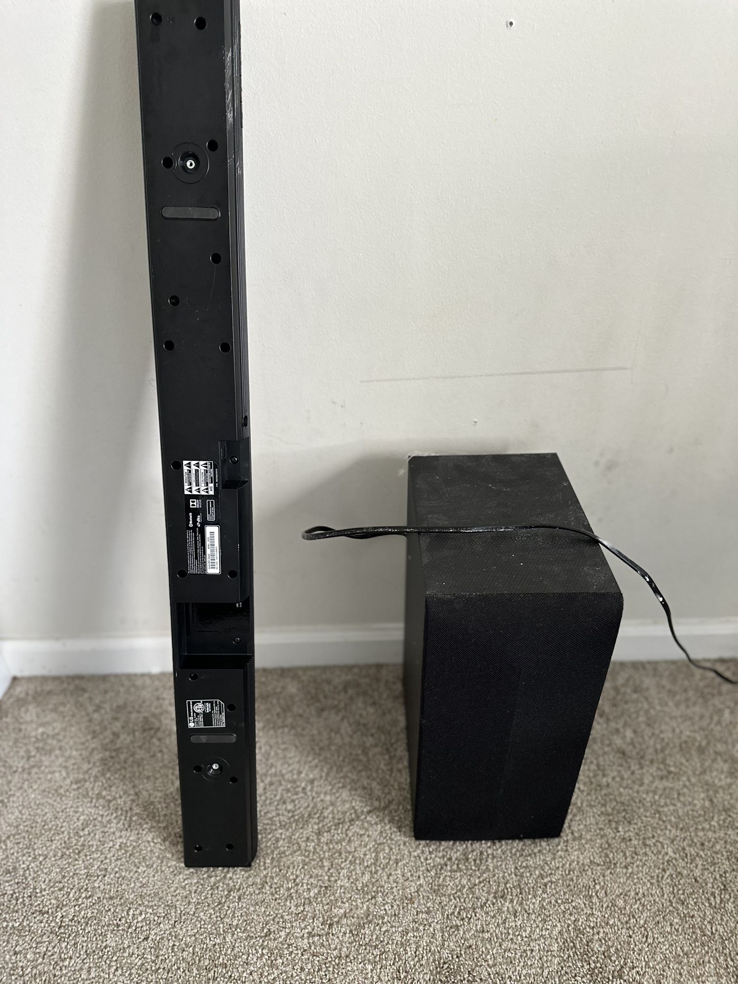 LG Sound Bar And Sub woofer