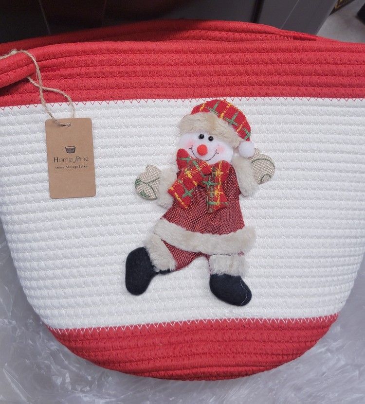 Rope Christmas Basket 