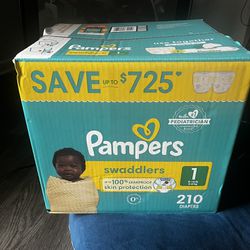 Pampers Size 1 (210 Count)