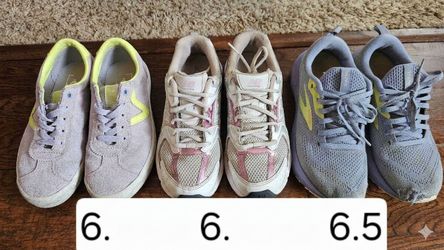 3 Pairs Women's Sneakers Vans, Brooks, New Balance - Sizes 6-6.5