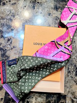 Louis Vuitton Monogram Silk Bandeau Scarf