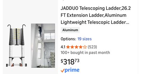 LADDER EXTENSION 27’ 9” NEW 