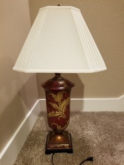 Like New! Wood & Resin Lamp Light
