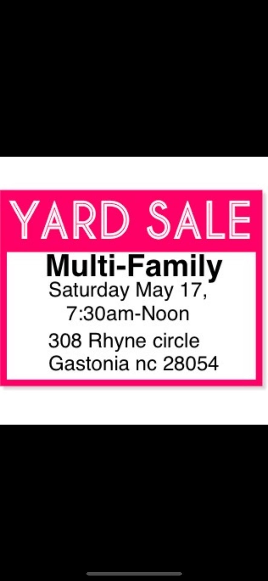YARD SALE