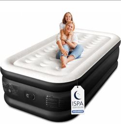 CHERIMOR Twin XL Air Mattress with Built-in Pump, 18"